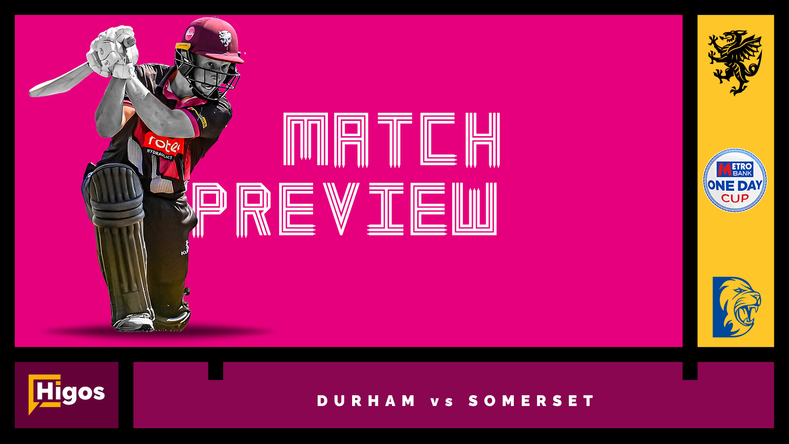 Metro Bank One Day Cup Preview Durham v Somerset Somerset